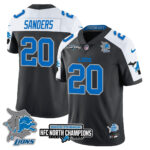 Men’s Detroit Lions 2024 NFC North Champions Gold Jersey N3 – All Stitched