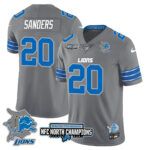 Men’s Detroit Lions 2024 NFC North Champions Gold Jersey N3 – All Stitched