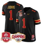 Men’s Ohio State Buckeyes 2024 Cotton Bowl Champions Jersey N2 – All Stitched