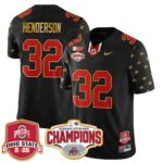 Men’s Ohio State Buckeyes 2024 Cotton Bowl Champions Jersey N2 – All Stitched