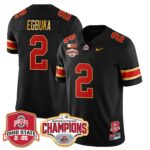 Men’s Ohio State Buckeyes 2024 Cotton Bowl Champions Jersey N2 – All Stitched