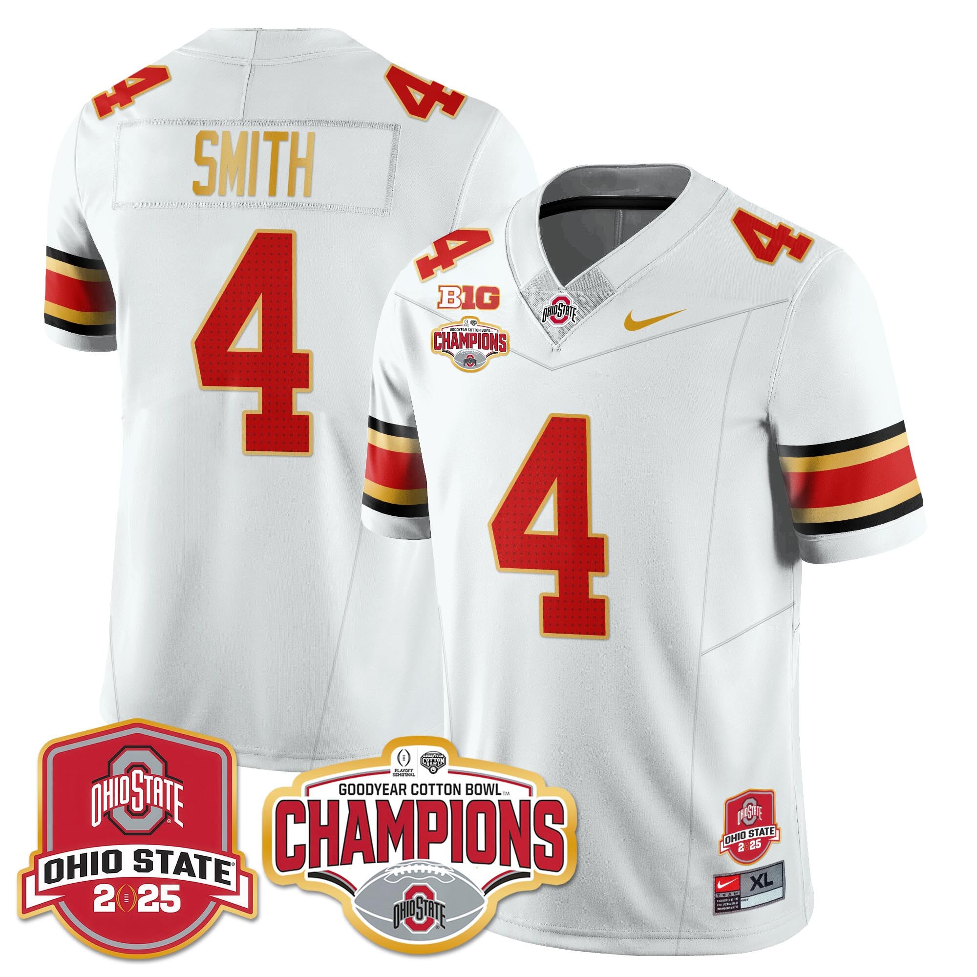 Men’s Ohio State Buckeyes 2024 Cotton Bowl Champions Jersey N2 – All Stitched