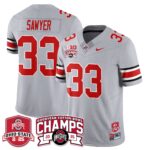 Men’s Ohio State Buckeyes 2024 Cotton Bowl Champions Jersey N3 – All Stitched