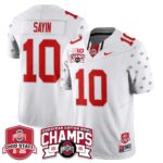 Men’s Ohio State Buckeyes 2024 Cotton Bowl Champions Jersey N3 – All Stitched