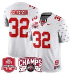 Men’s Ohio State Buckeyes 2024 Cotton Bowl Champions Jersey N3 – All Stitched