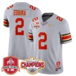 Men’s Ohio State Buckeyes 2024 Cotton Bowl Champions Jersey N2 – All Stitched