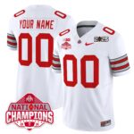 Custom Name/Gender Ohio State Buckeyes ‘Heritage Stripe’ 2025 CFP Patch – National Champions Jersey – All Stitched