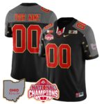 Custom Name/Gender Ohio State Buckeyes 2024 National Champions Limited Gold Jersey N1 – All Stitched