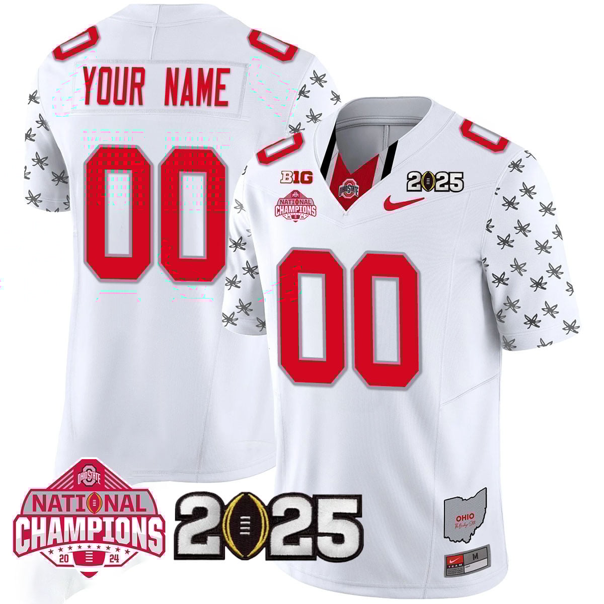 Custom Name/Gender Ohio State Buckeyes 2024 National Champions Limited Jersey N2 – All Stitched