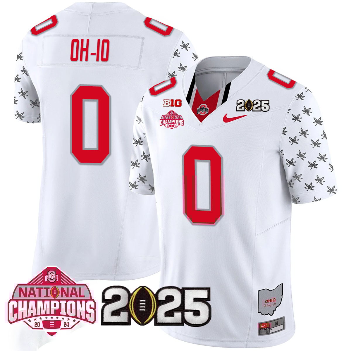 Men’s Ohio State Buckeyes 2024 National Champions Limited Jersey N2 – All Stitched