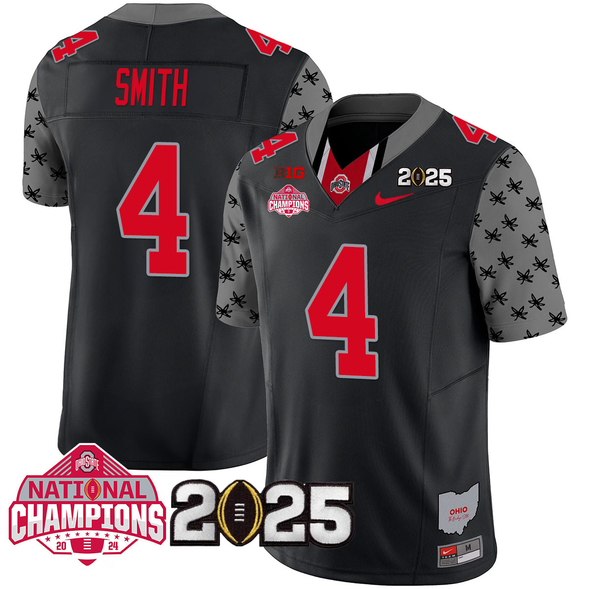 Men’s Ohio State Buckeyes 2024 National Champions Limited Jersey N2 – All Stitched