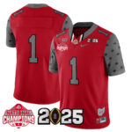 Men’s Ohio State Buckeyes 2024 National Champions Limited Jersey N2 – All Stitched