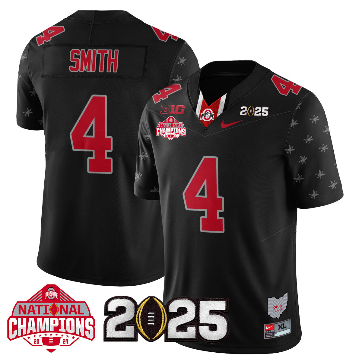 Men’s Ohio State Buckeyes 2024 National Champions Limited Jersey N2 – All Stitched