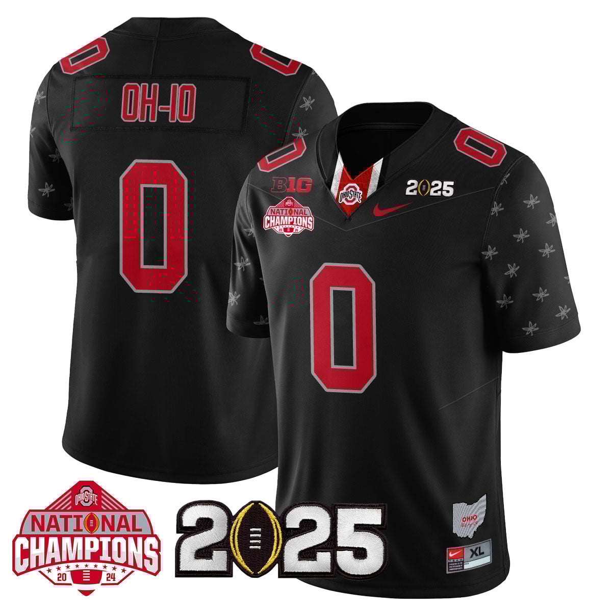 Men’s Ohio State Buckeyes 2024 National Champions Limited Jersey N2 – All Stitched