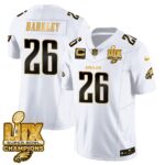 Men’s Philadelphia Eagles Super Bowl LIX Champions Gold Vapor Limited Jersey – All Stitched
