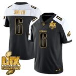 Men’s Philadelphia Eagles Super Bowl LIX Champions Gold Vapor Limited Jersey – All Stitched