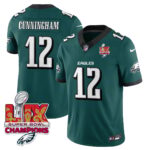 Men’s Philadelphia Eagles Super Bowl LIX Champions Gold Vapor Limited Jersey – All Stitched