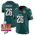 Men’s Philadelphia Eagles Super Bowl LIX Champions Gold Vapor Limited Jersey – All Stitched