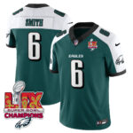 Men’s Philadelphia Eagles Super Bowl LIX Champions Gold Vapor Limited Jersey – All Stitched