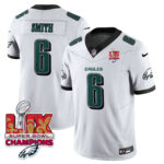 Men’s Philadelphia Eagles Super Bowl LIX Champions Gold Vapor Limited Jersey – All Stitched