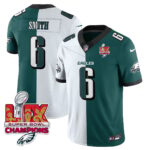 Men’s Philadelphia Eagles Super Bowl LIX Champions Gold Vapor Limited Jersey – All Stitched