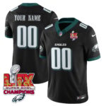 Custom Name/Gender Philadelphia Eagles Super Bowl LIX Champions Vapor Limited Jersey – All Stitched