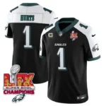 Men’s Philadelphia Eagles Super Bowl LIX Champions Gold Vapor Limited Jersey – All Stitched