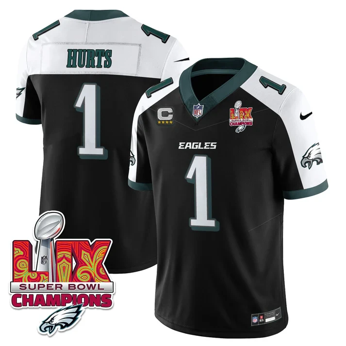 Men’s Philadelphia Eagles Super Bowl LIX Champions Gold Vapor Limited Jersey – All Stitched