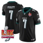 Men’s Philadelphia Eagles Super Bowl LIX Champions Gold Vapor Limited Jersey – All Stitched