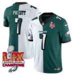 Men’s Philadelphia Eagles Super Bowl LIX Champions Gold Vapor Limited Jersey – All Stitched
