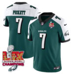 Men’s Philadelphia Eagles Super Bowl LIX Champions Gold Vapor Limited Jersey – All Stitched