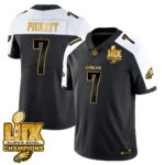Men’s Philadelphia Eagles Super Bowl LIX Champions Gold Vapor Limited Jersey – All Stitched