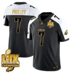Men’s Philadelphia Eagles Super Bowl LIX Champions Gold Vapor Limited Jersey – All Stitched