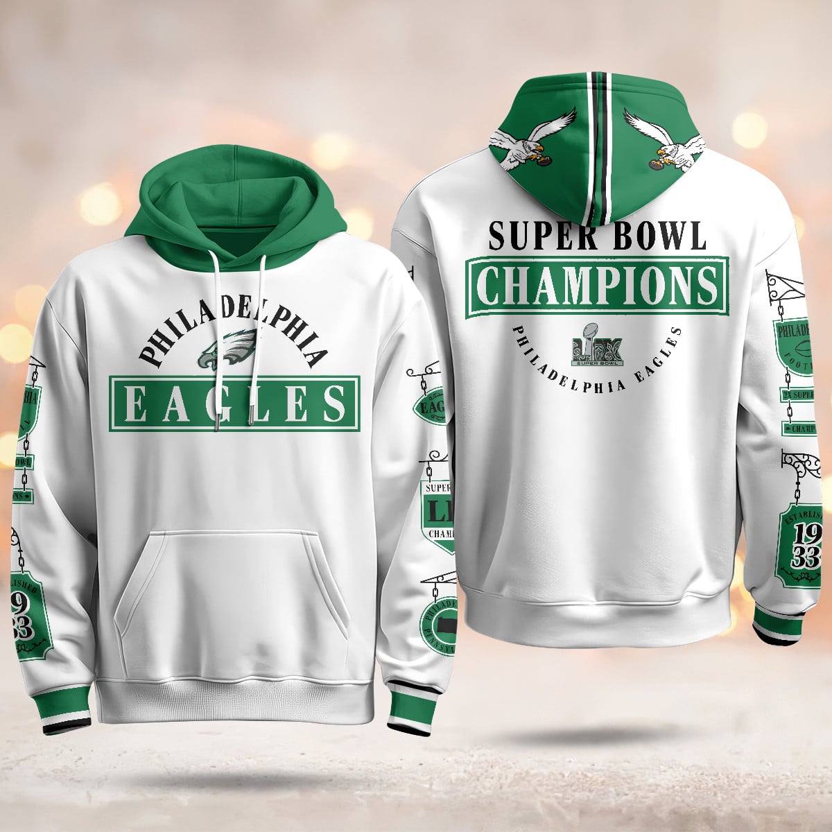 Philadelphia Eagles Super Bowl LIX Champions Limited Hoodie N2