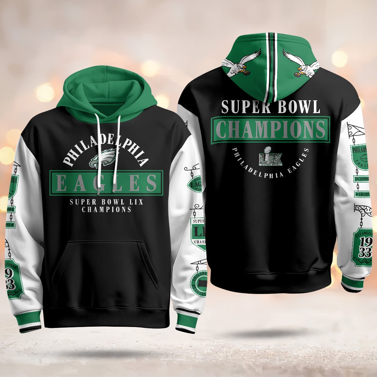 Philadelphia Eagles Super Bowl LIX Champions Limited Hoodie N2