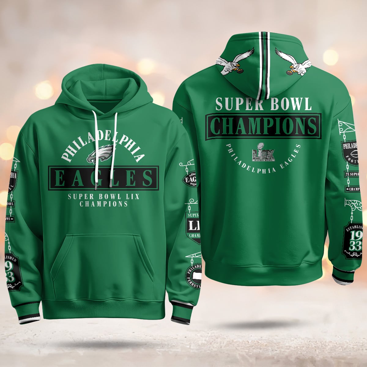 Philadelphia Eagles Super Bowl LIX Champions Limited Hoodie N2