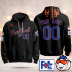 Custom Name New York Mets Blue Road 2025 Hoodie – All Stitched