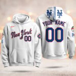 Custom Name New York Mets Blue Road 2025 Hoodie – All Stitched