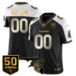 Custom Tampa Bay Buccaneers 50th Season Limited Jersey – All Stitched
