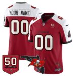 Custom Tampa Bay Buccaneers 50th Season Limited Jersey – All Stitched