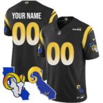 Custom Gender/Name Los Angeles Rams 2025 Vapor Limited Jersey – All Stitched