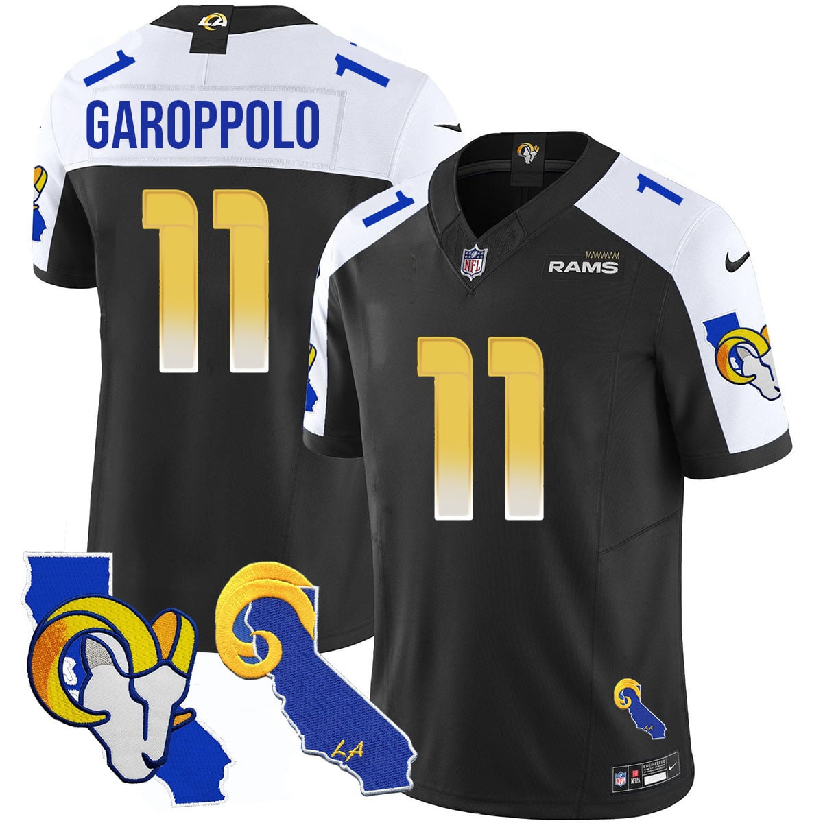 Men’s Los Angeles Rams 2025 Vapor Limited Jersey – All Stitched