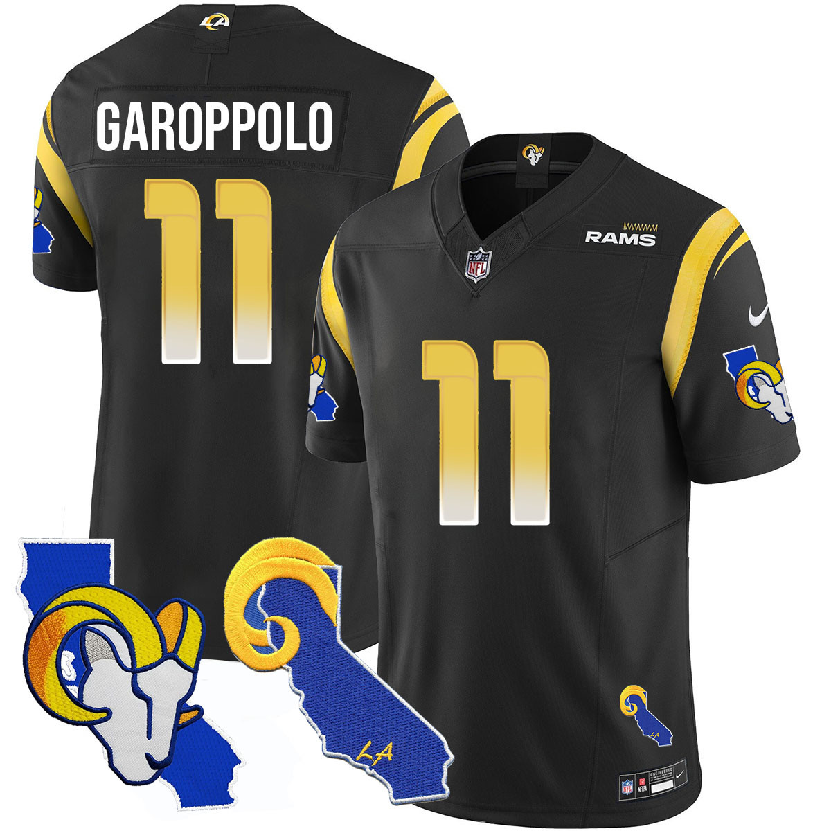 Men’s Los Angeles Rams 2025 Vapor Limited Jersey – All Stitched