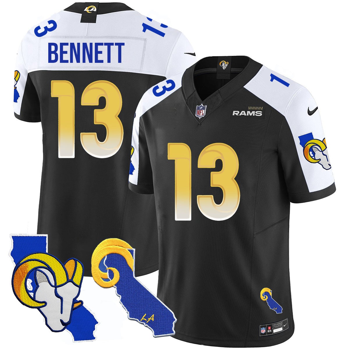 Men’s Los Angeles Rams 2025 Vapor Limited Jersey – All Stitched