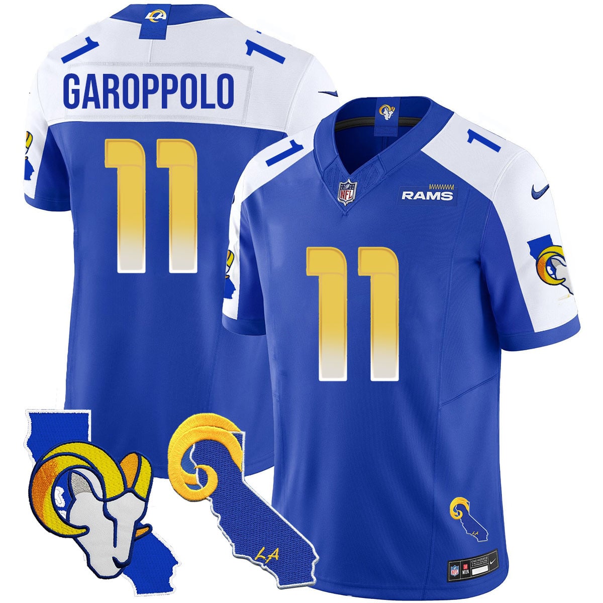 Men’s Los Angeles Rams 2025 Vapor Limited Jersey – All Stitched