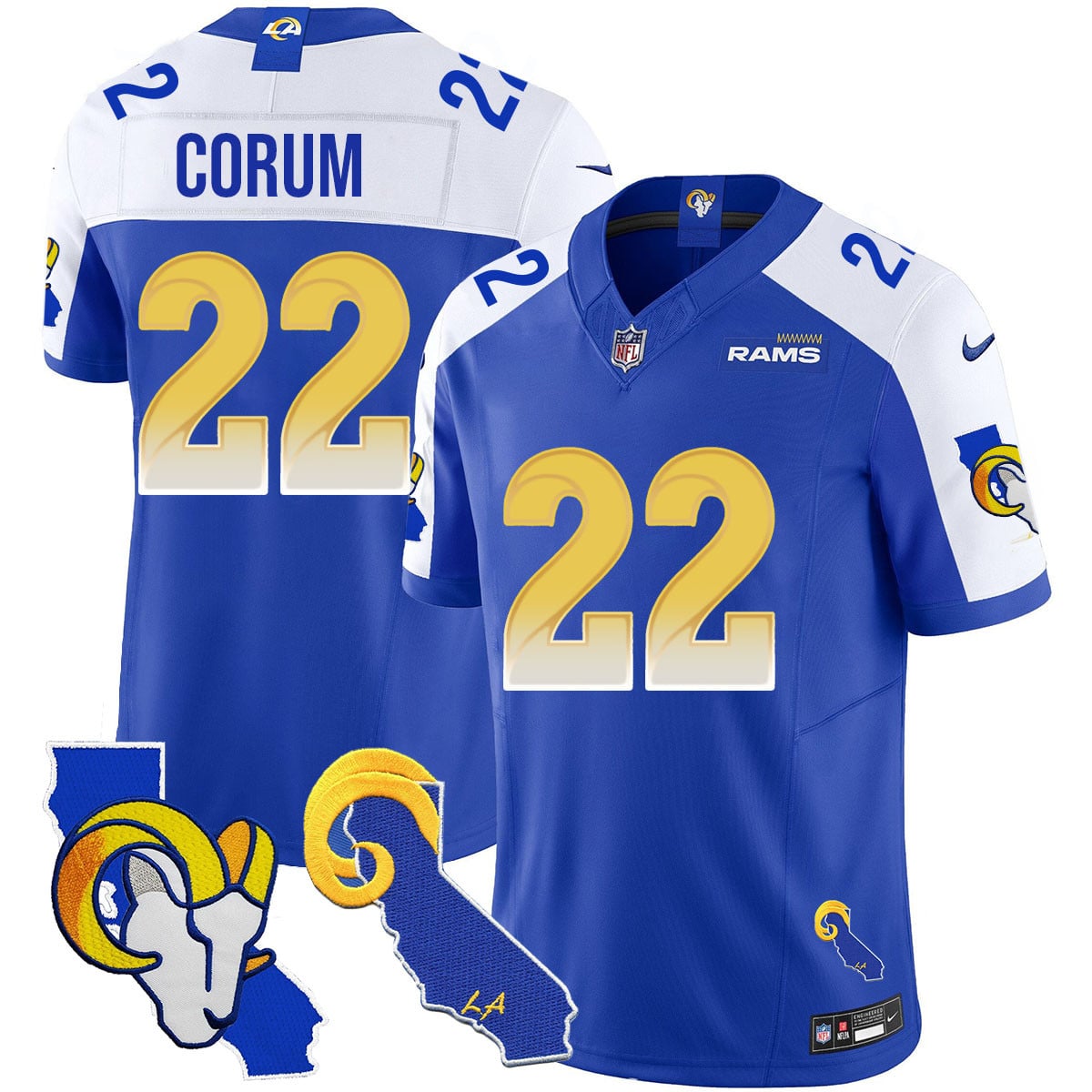 Men’s Los Angeles Rams 2025 Vapor Limited Jersey – All Stitched