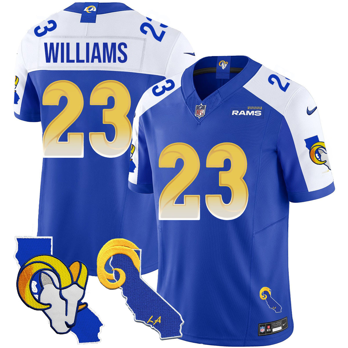 Men’s Los Angeles Rams 2025 Vapor Limited Jersey – All Stitched