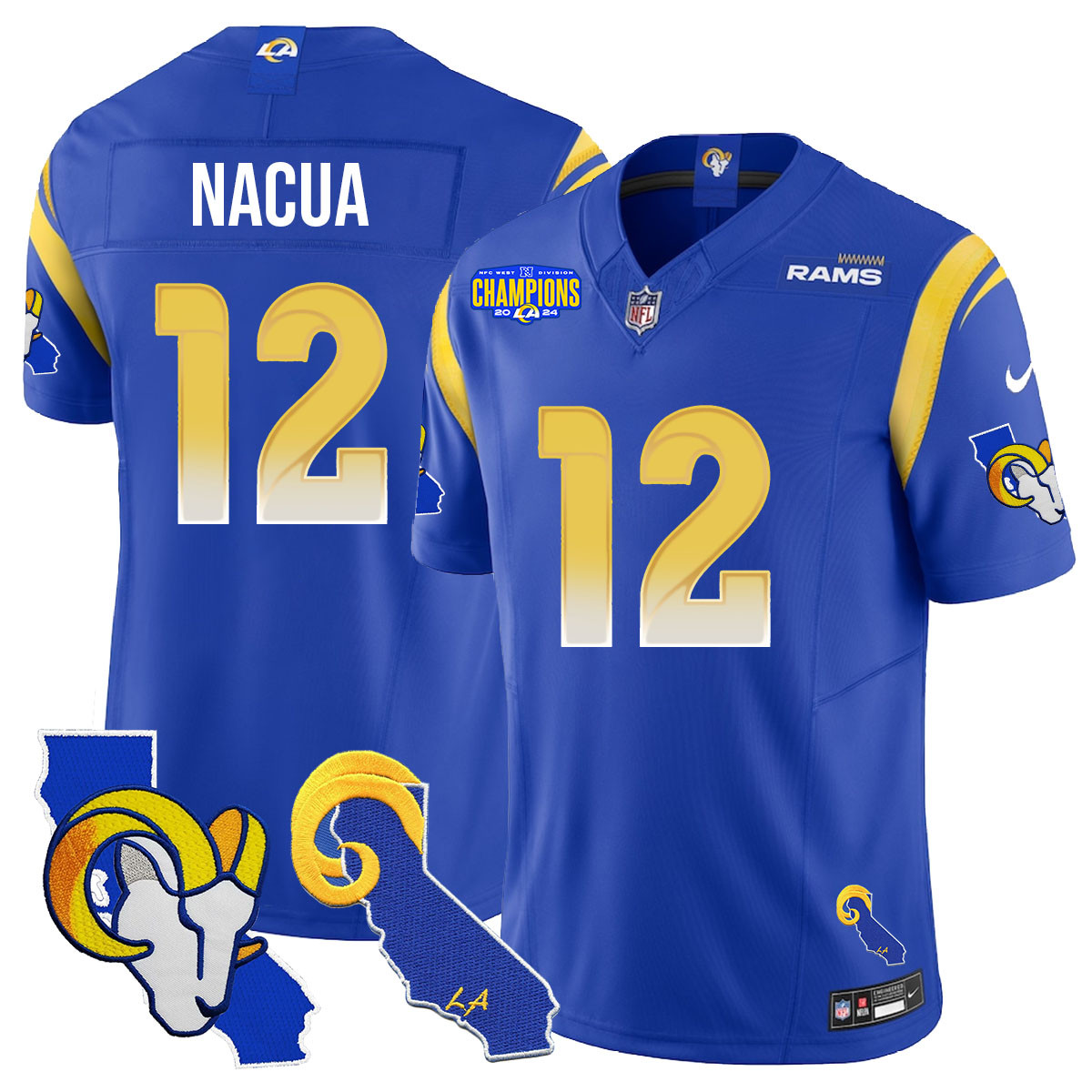 Men’s Los Angeles Rams 2025 Vapor Limited Jersey – All Stitched