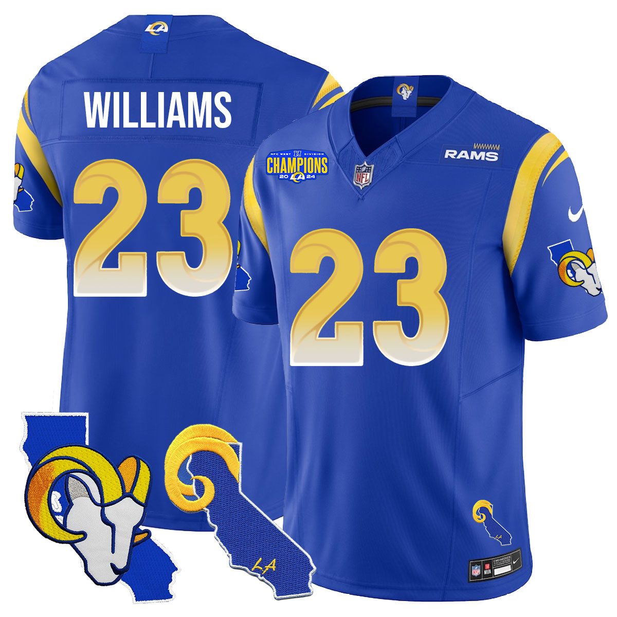 Men’s Los Angeles Rams 2025 Vapor Limited Jersey – All Stitched