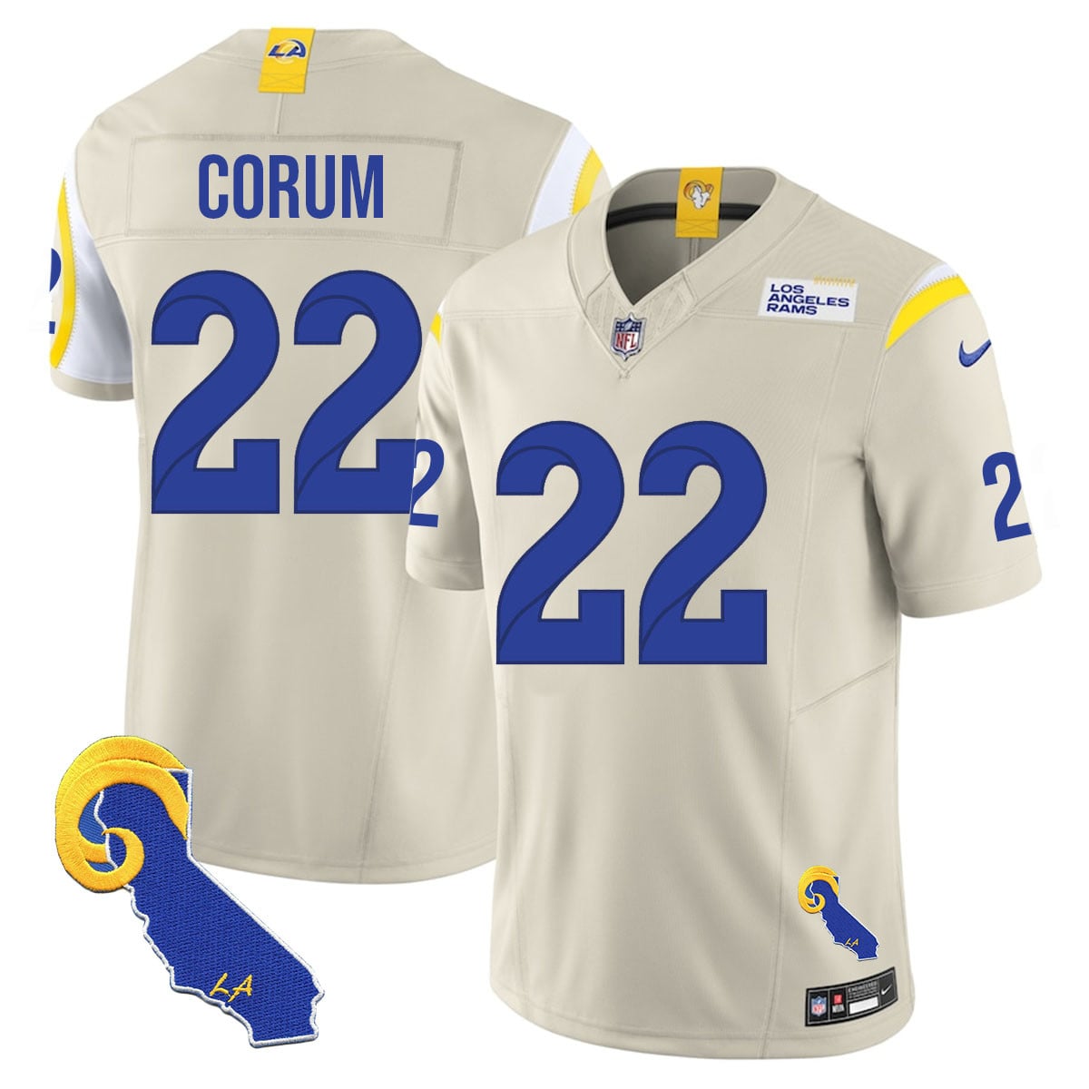 Men’s Los Angeles Rams 2025 Vapor Limited Jersey – All Stitched